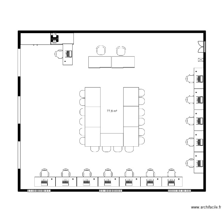 salle de cours . Plan de 0 pièce et 0 m2