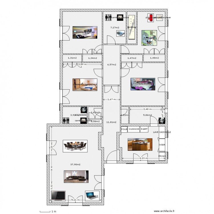 maison pm100. Plan de 0 pièce et 0 m2