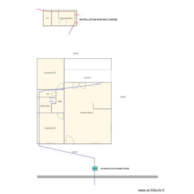 auzolle 1106 ass. Plan de 10 pièces et 82 m2