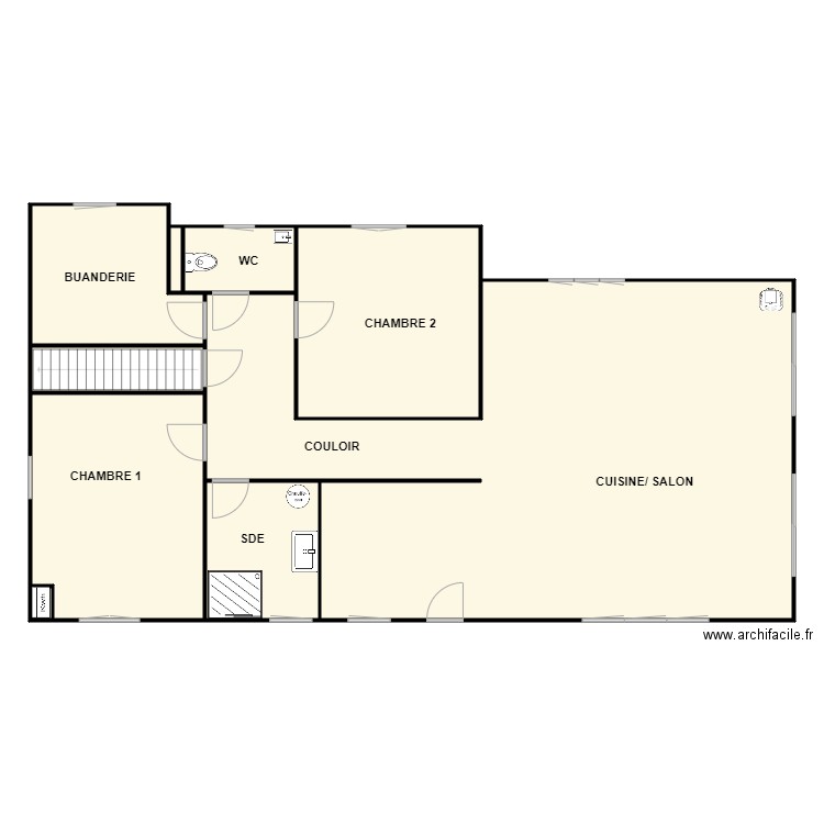 GOURLAOUEN. Plan de 0 pièce et 0 m2