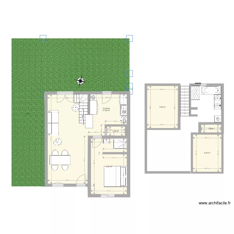 Le Cabellou. Plan de 