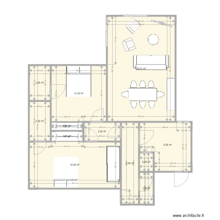 plan appartement 86 m2