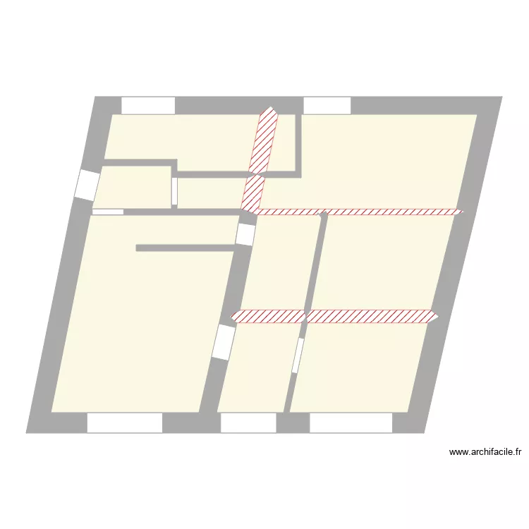 Z chemin&eacute;e chambre bas. Plan de 