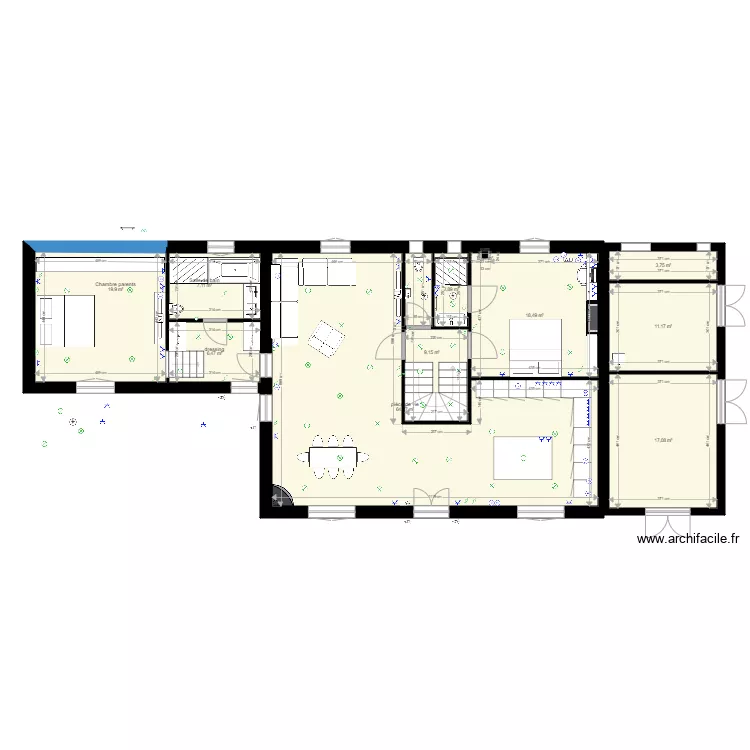 RDC Carignan aout 2021avec plan électrique. Plan de RDC Carignan aout 2021avec plan électrique. Plan de