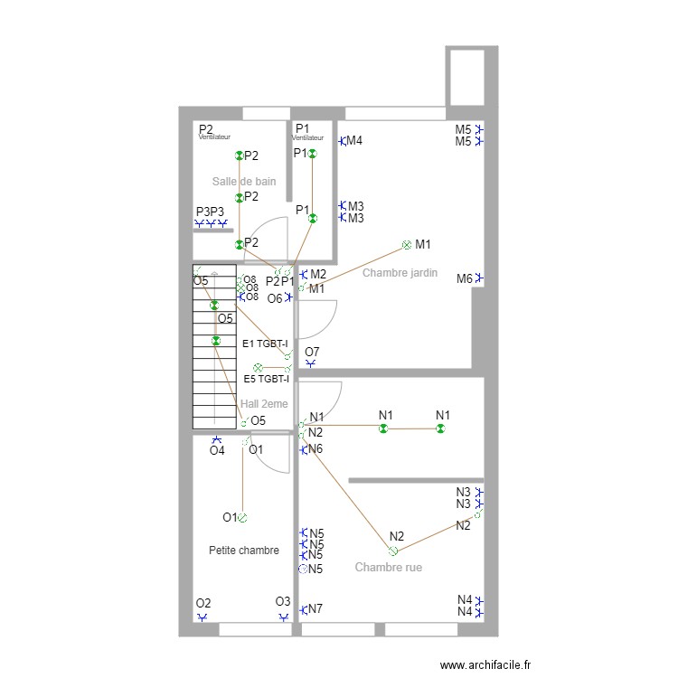 2eme 49MC Reno elec - septembre22-V2. Plan de 6 pièces et 62 m2