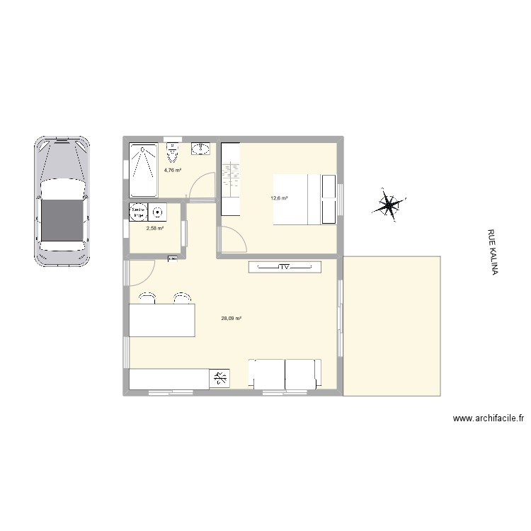 kiki 1. Plan de 0 pièce et 0 m2