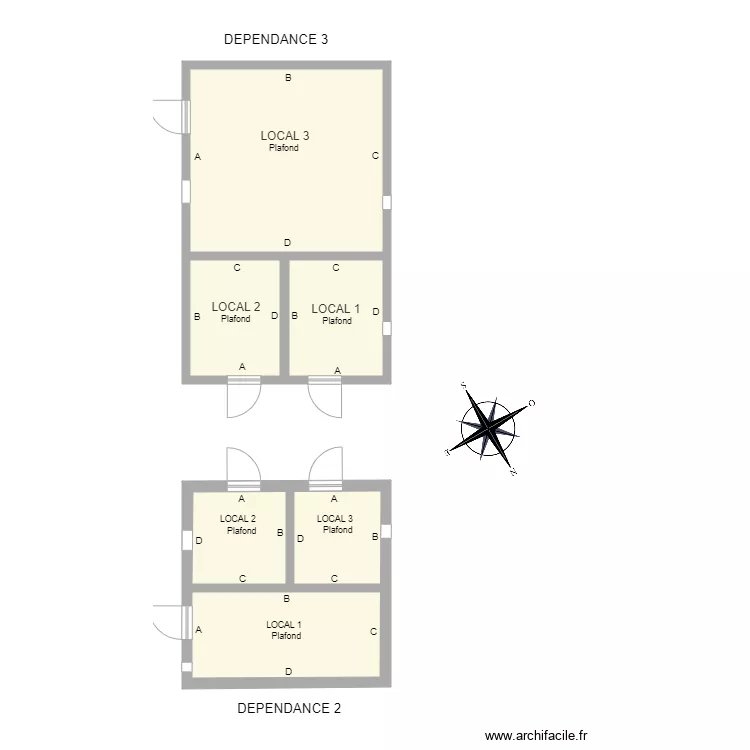 dependances. Plan de 