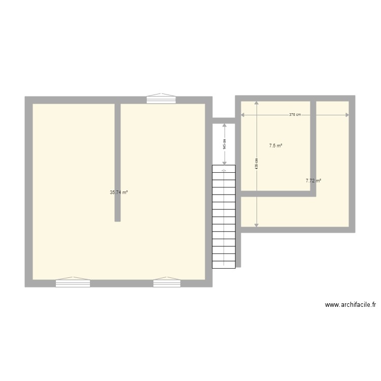 plan ti ze tia lucia rdc existant. Plan de 0 pièce et 0 m2