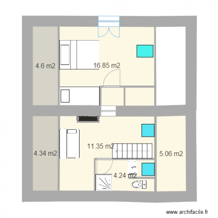 combles 2 aout. Plan de 0 pièce et 0 m2