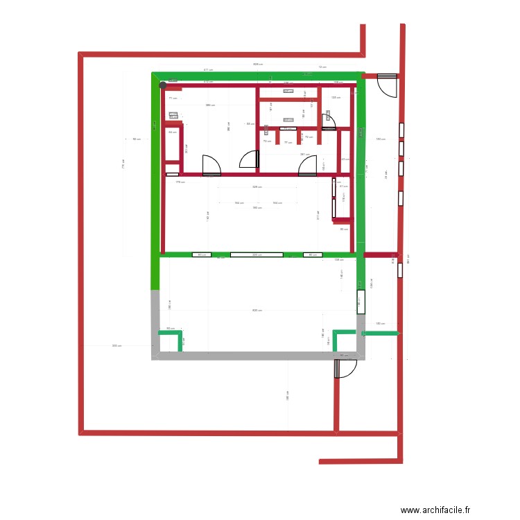 Modification 1er Maison ELECTRICITE 1. Plan de 0 pièce et 0 m2