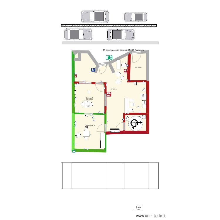 plan commerce bailleur capilari touzani. Plan de 5 pièces et 58 m2