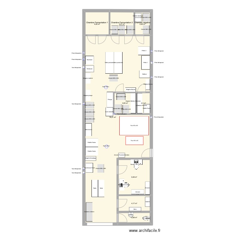 Dorian 120m2 - Montreuil 2. Plan de 9 pièces et 113 m2