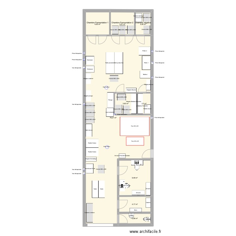 Dorian 120m2 - Montreuil 2. Plan de 0 pièce et 0 m2
