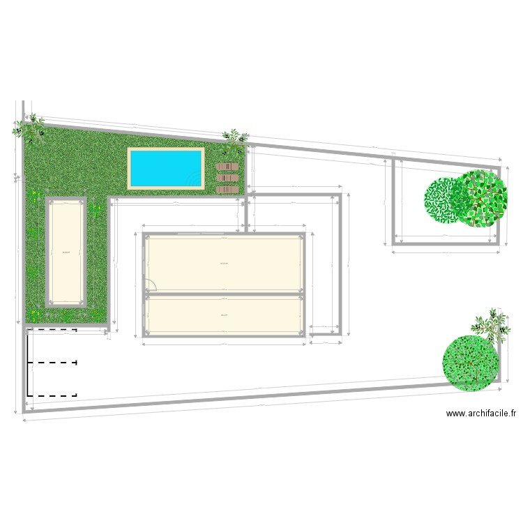 garage. Plan de 0 pièce et 0 m2