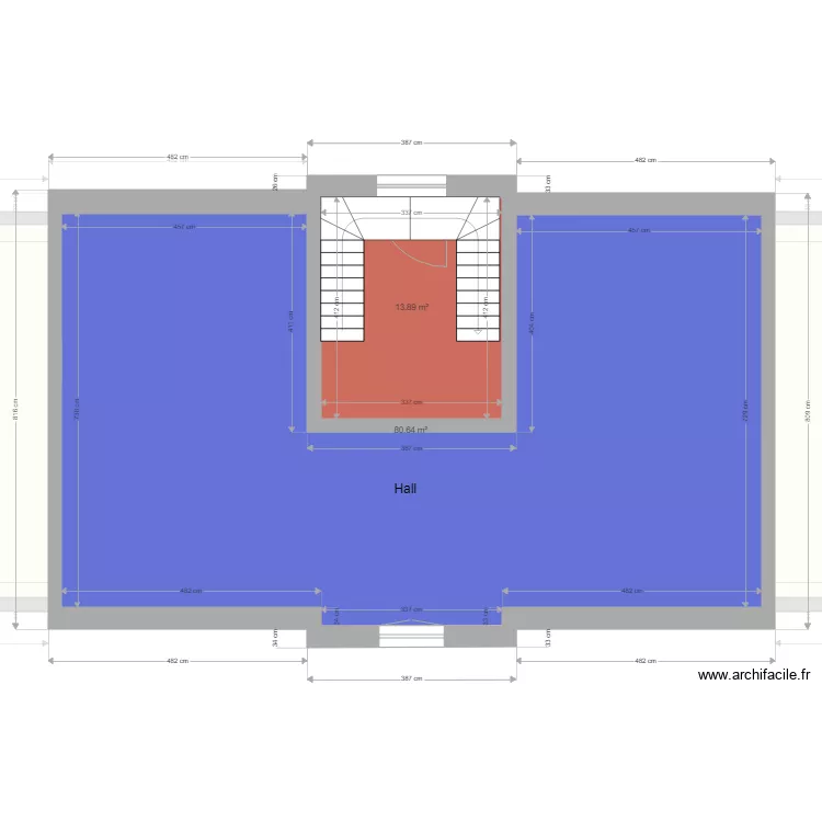 maison yvetot 2 eme etage. Plan de 