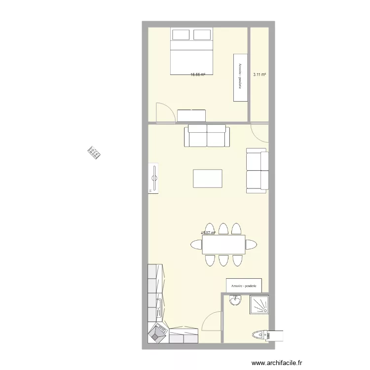 Vandermeulen meublé. Plan de Vandermeulen meublé. Plan de