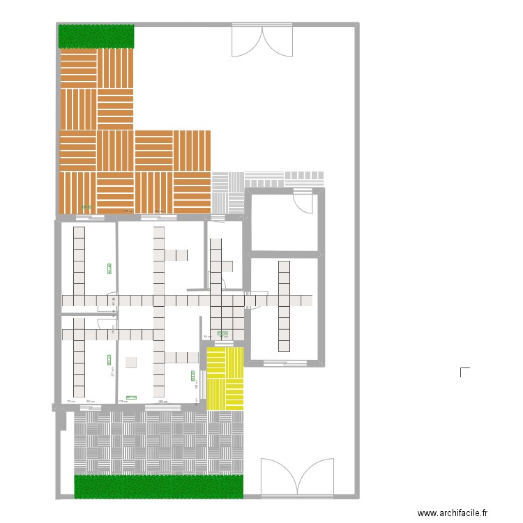 Narbonne Plage 3. Plan de 3 pièces et 36 m2