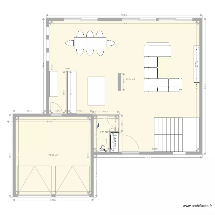 RDC hhh. Plan de RDC hhh. Plan de