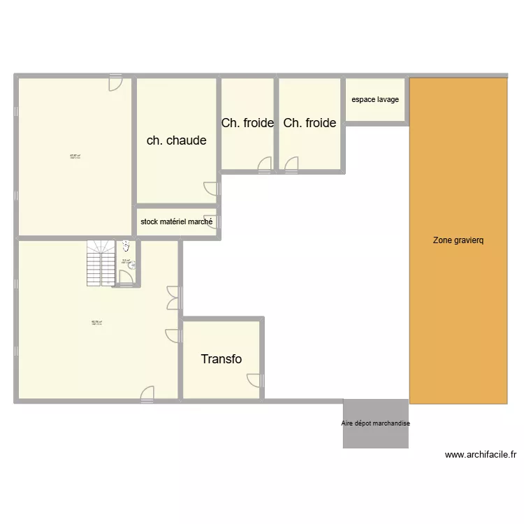 hangar couloume. Plan de 9 Pièces et 282 m² hangar couloume. Plan de 9 Pièces et 282 m²