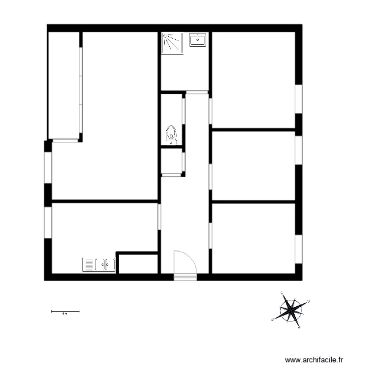 sainte croix Bayonne. Plan de 