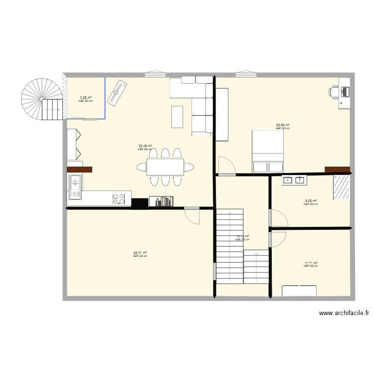 galetas. Plan de 0 pièce et 0 m2