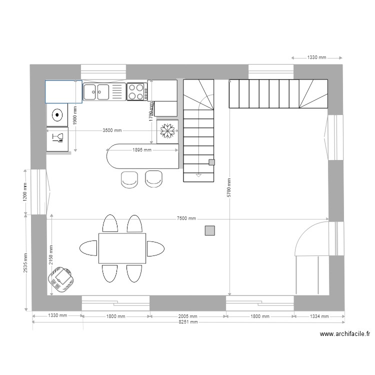 PREMIER ETAGE 1. Plan de 0 pièce et 0 m2