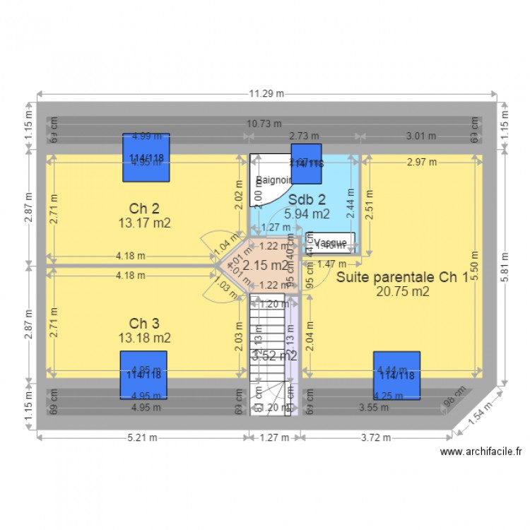 DANNER LENOIR ETAGE. Plan de 0 pièce et 0 m2