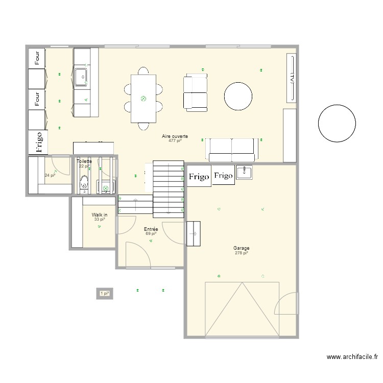 Rez de chaussée Madrigal mai 2021. Plan de 0 pièce et 0 m2