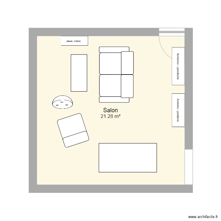 Salon Pantin. Plan de 0 pièce et 0 m2