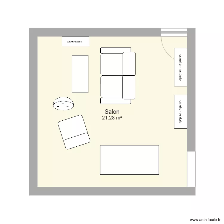 Salon Pantin. Plan de 