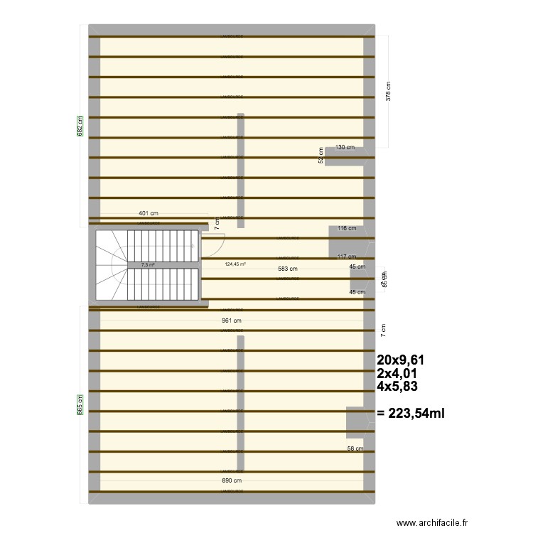 PLAN calepinage lambourdes / dalles. Plan de 0 pièce et 0 m2