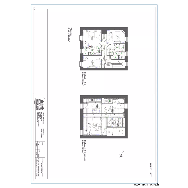 PERROCHAUD. Plan de 