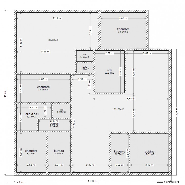 Maison. Plan de 0 pièce et 0 m2