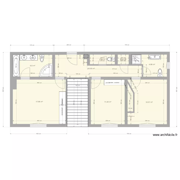 plain pied entr&eacute;e Propri&eacute;t&eacute; BONMORT. Plan de 