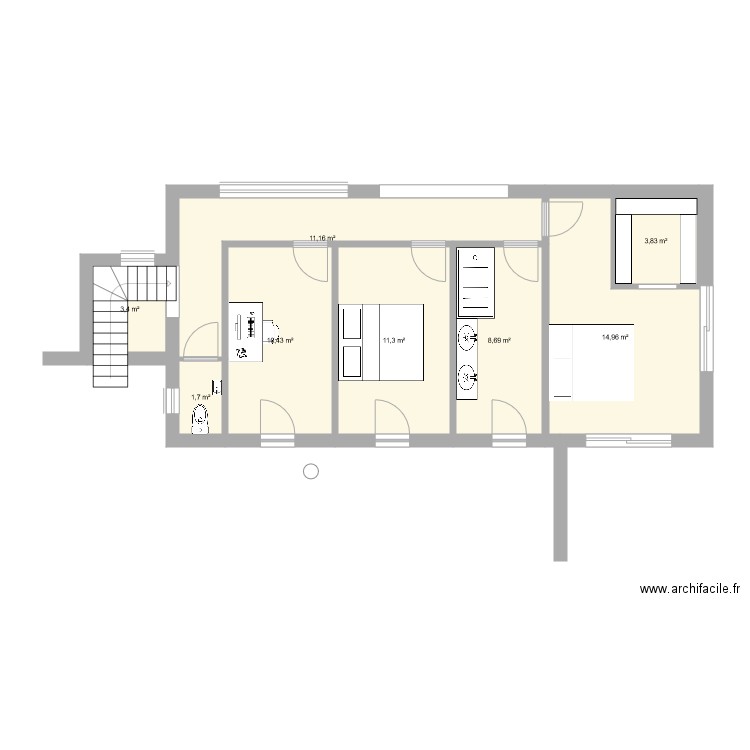 Extension Serviers 2. Plan de 0 pièce et 0 m2