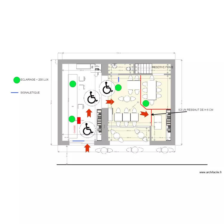BAR TABAC PRESSE LA CANTINE. Plan de 