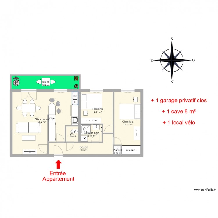 GERARDIN. Plan de 0 pièce et 0 m2