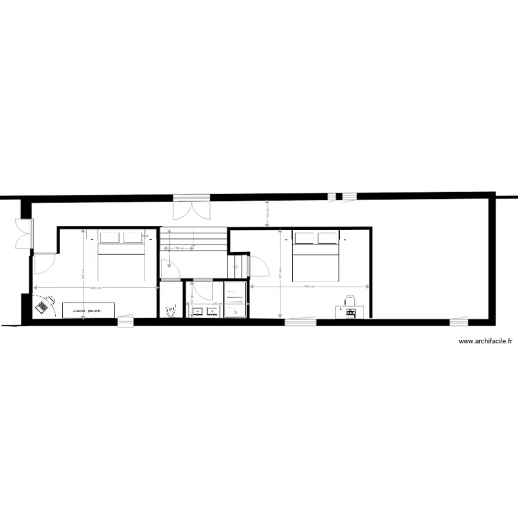 Am&eacute;nagement Grange 2 Montoison 6. Plan de 