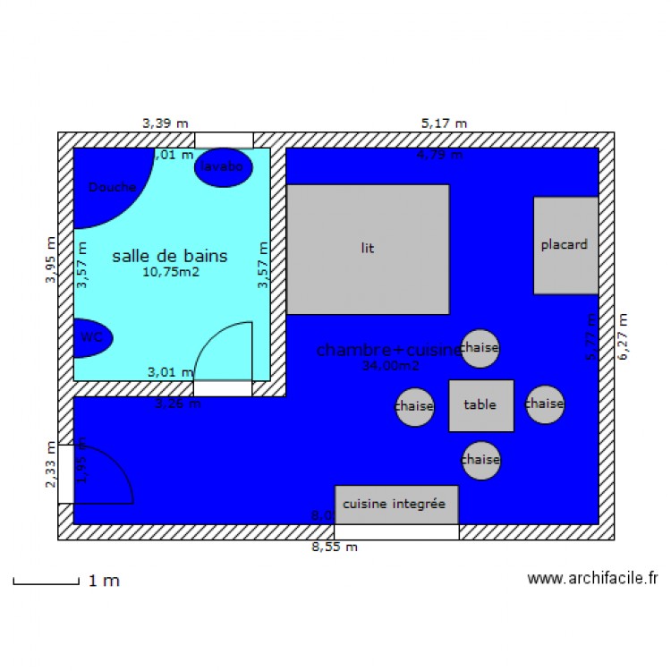 plan 1. Plan de 0 pièce et 0 m2