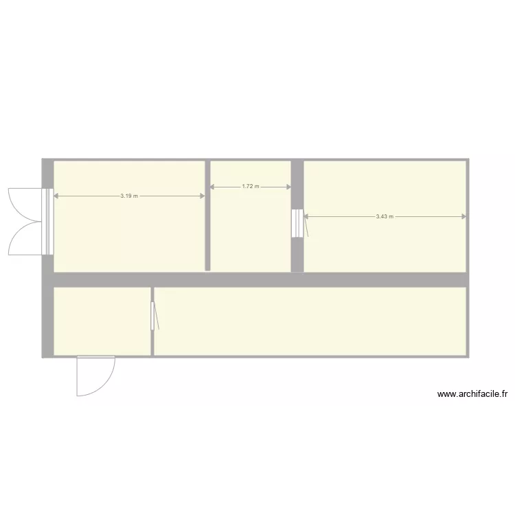 terrain et four. Plan de 