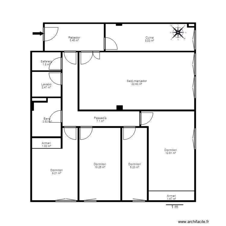 ED FONT DE LA VALL 2 1 SANT JULIA. Plan de 