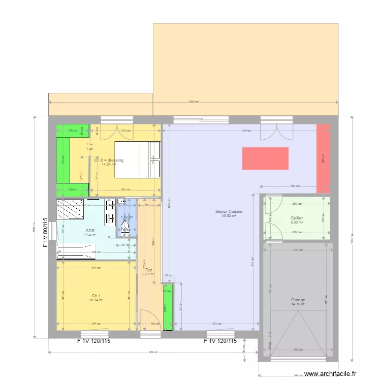 SENICOURT PP. Plan de 
