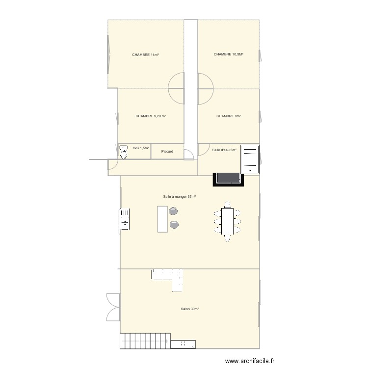 Maison Mélanie. Plan de 0 pièce et 0 m2