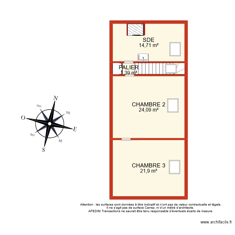 BI 9898 ETAGE. Plan de 0 pièce et 0 m2