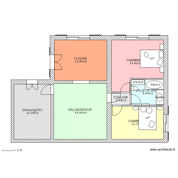 AGRAND ROQUEBRUNE 2 . Plan de 