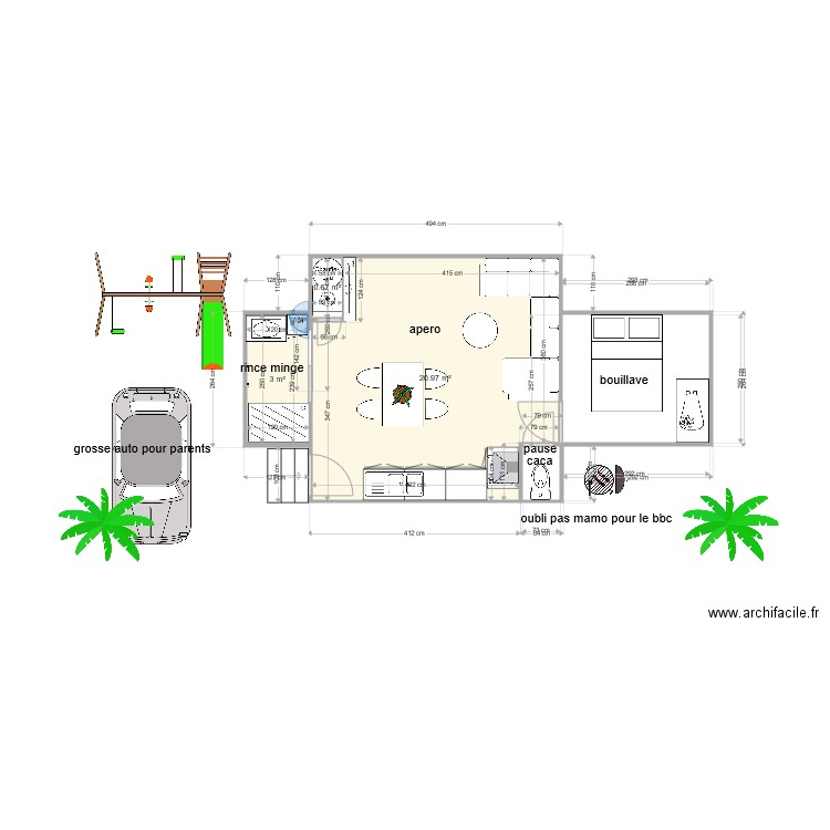 rongeur. Plan de 0 pièce et 0 m2