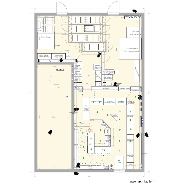 Plan espace bureau. Plan de 0 pièce et 0 m2