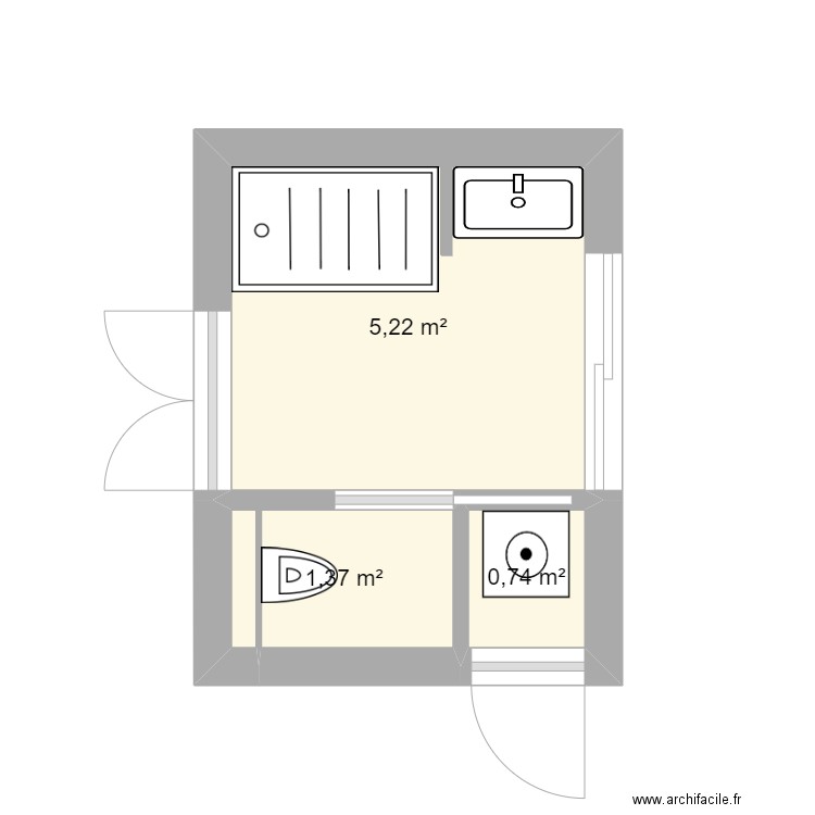 SDB. Plan de 0 pièce et 0 m2