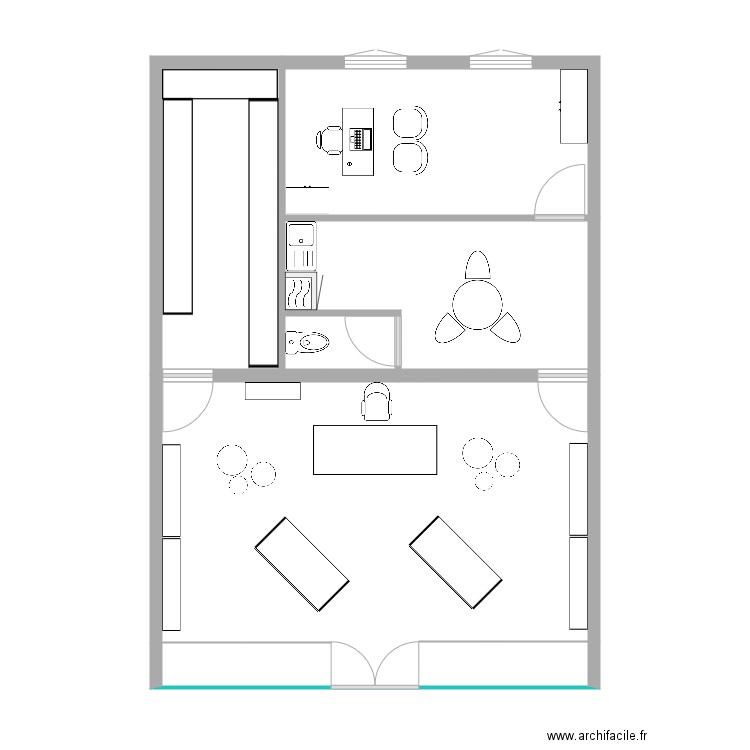 TFE actuel. Plan de 0 pièce et 0 m2