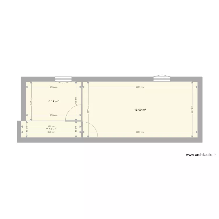 Chambres 2eme etage Le Nid. Plan de 